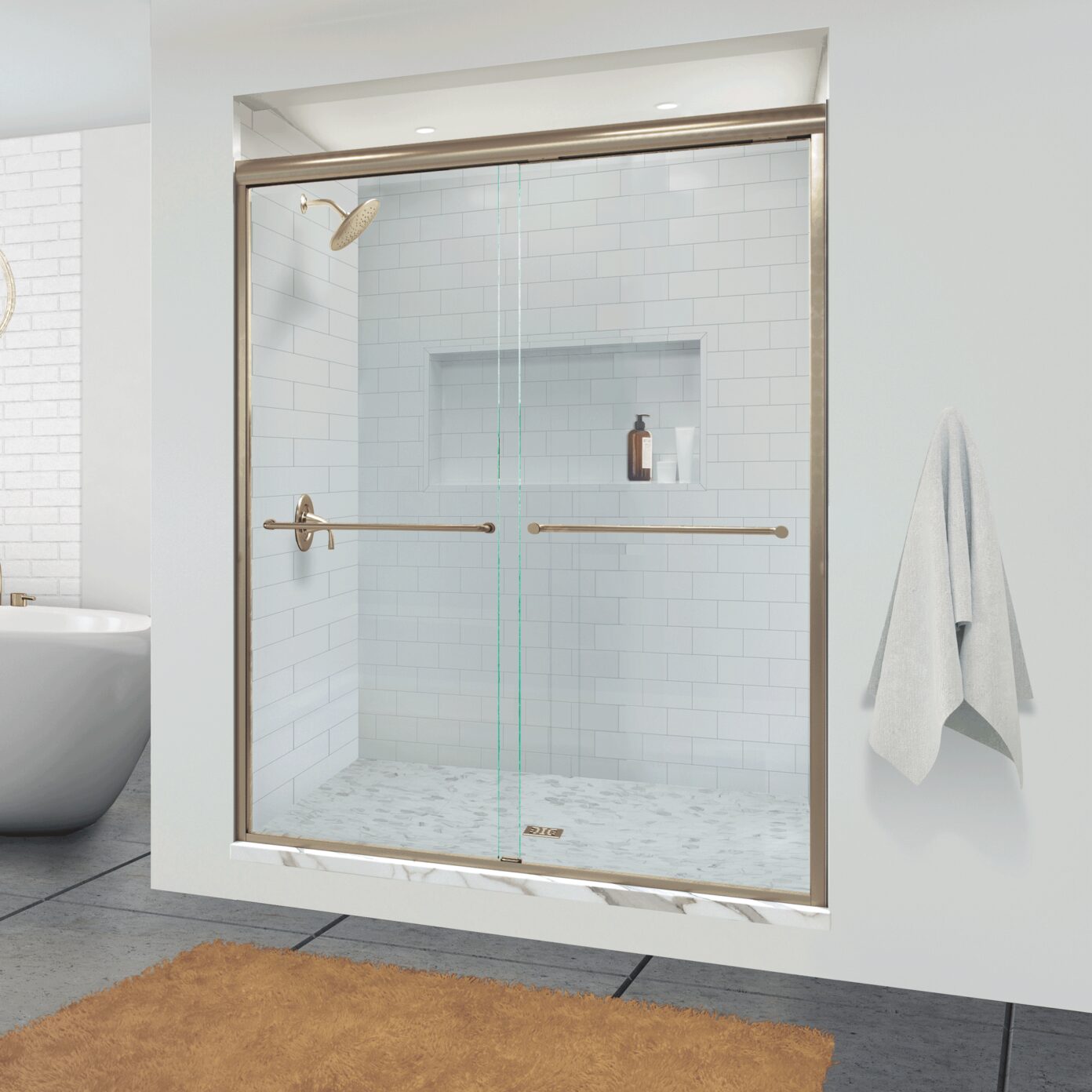 Sleek and Seamless The Minimalist Appeal of Half Glass Shower Doors Cool Spaces