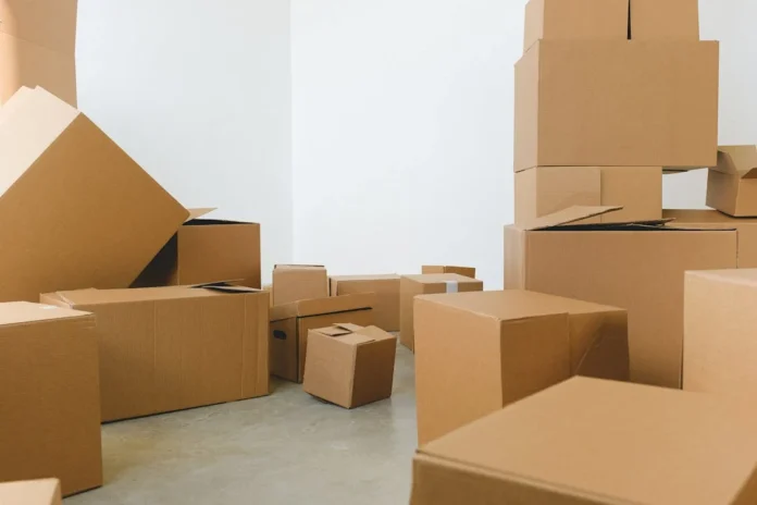 boxes during moving